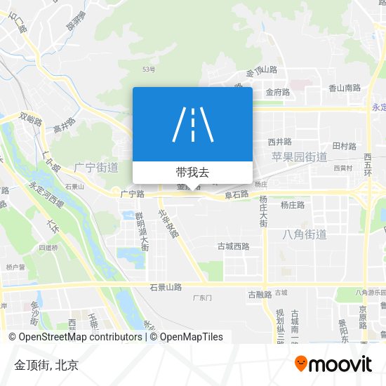 金顶街地图