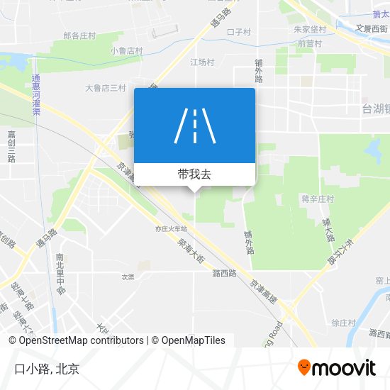 口小路地图