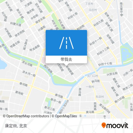 康定街地图