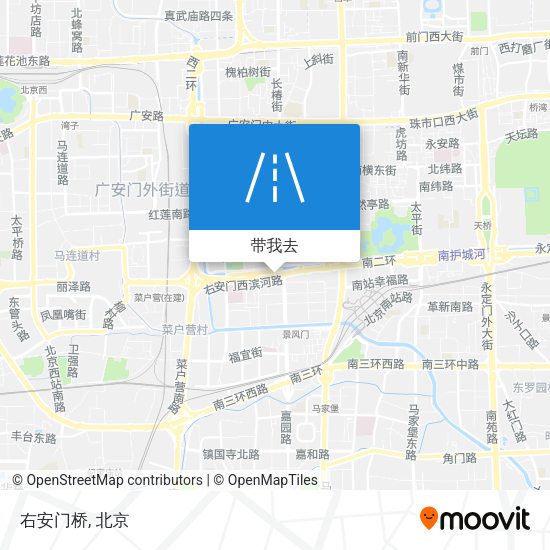 右安门桥地图