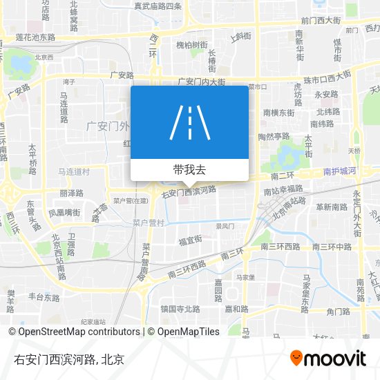 右安门西滨河路地图