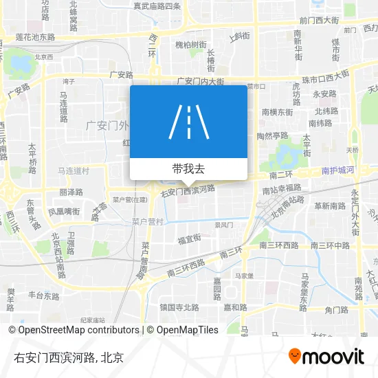 右安门西滨河路地图