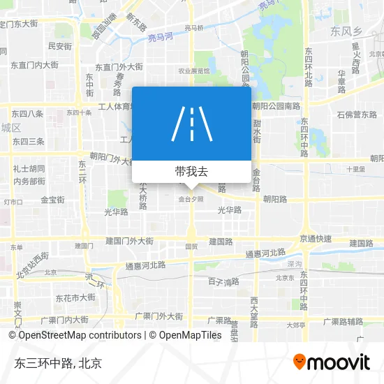 东三环中路地图