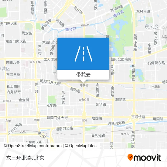 东三环北路地图