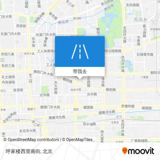 呼家楼西里南街地图