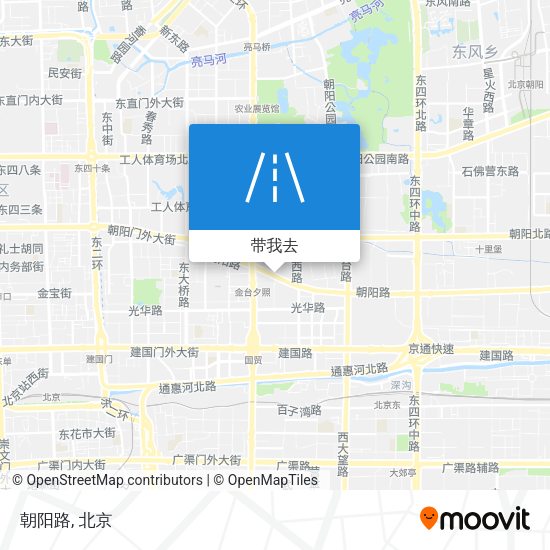 朝阳路地图