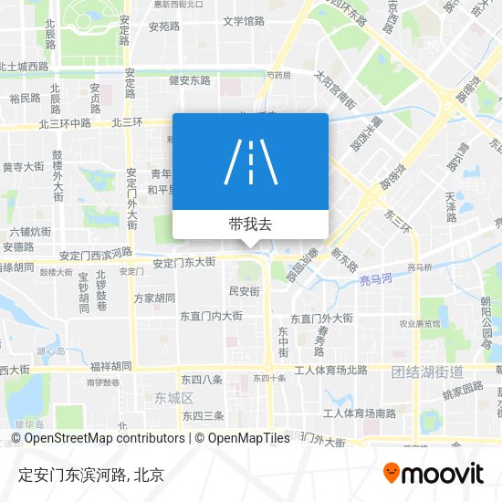 定安门东滨河路地图