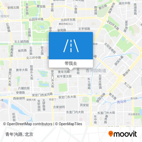 青年沟路地图
