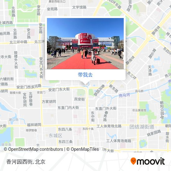香河园西街地图