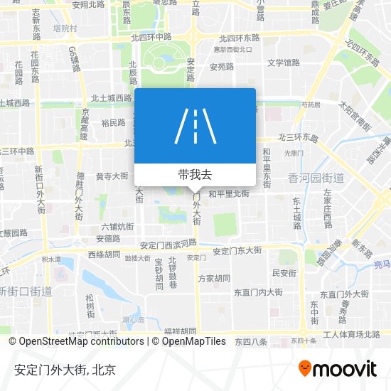 安定门外大街地图