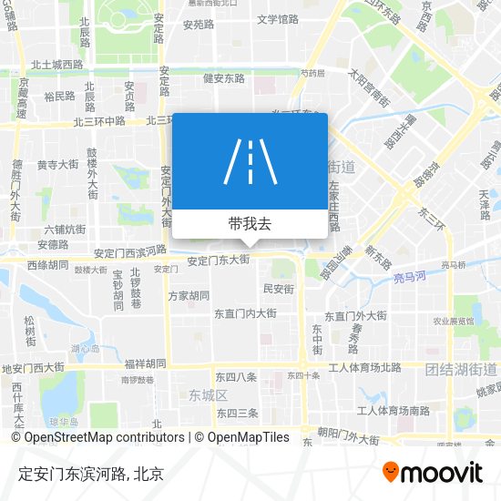 定安门东滨河路地图