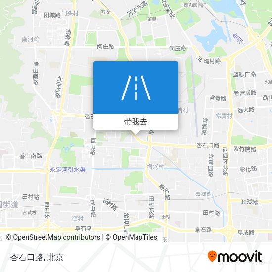 杏石口路地图