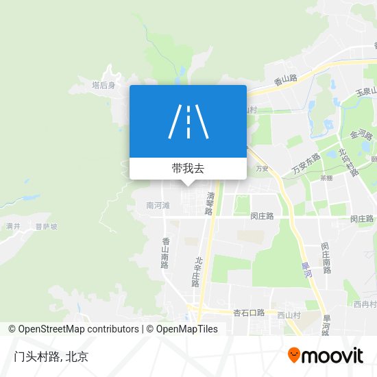 门头村路地图