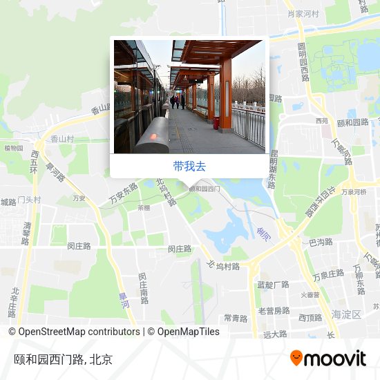 颐和园西门路地图