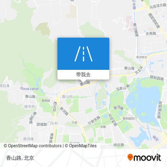 香山路地图