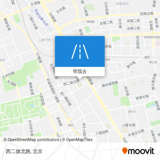 西二旗北路地图