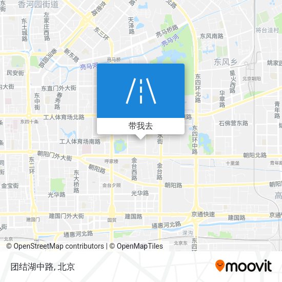 团结湖中路地图