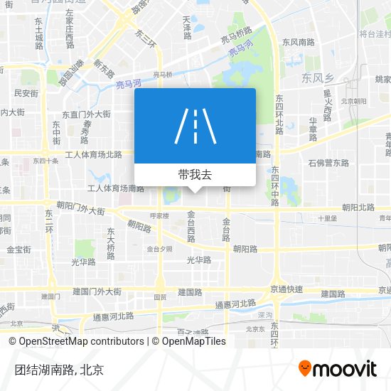 团结湖南路地图