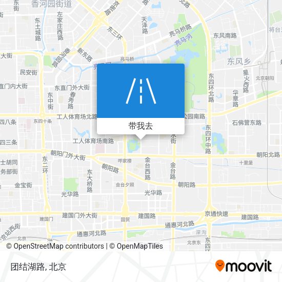 团结湖路地图