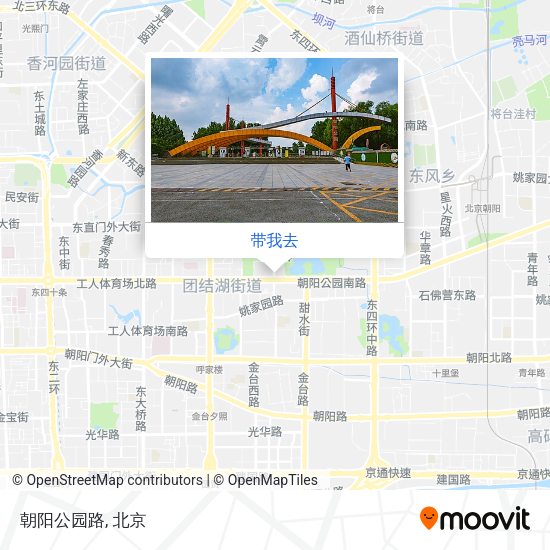 朝阳公园路地图