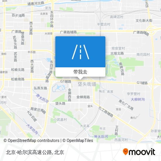 北京-哈尔滨高速公路地图