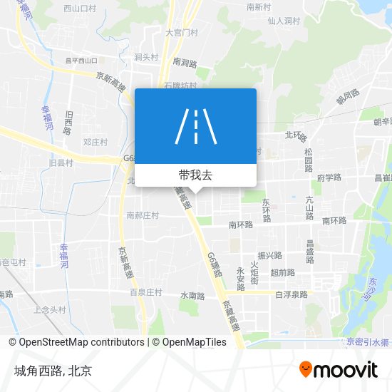 城角西路地图
