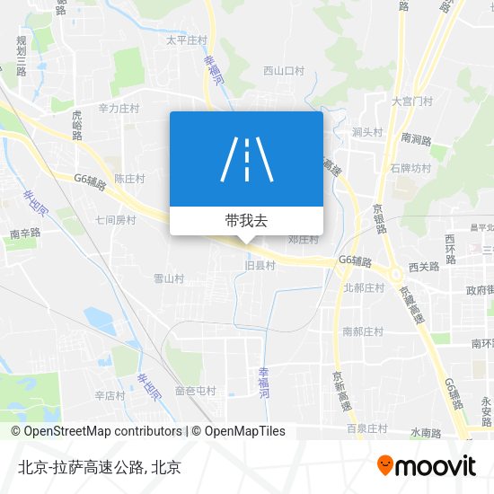 北京-拉萨高速公路地图