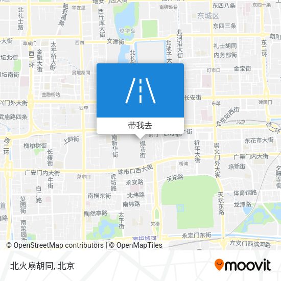 北火扇胡同地图