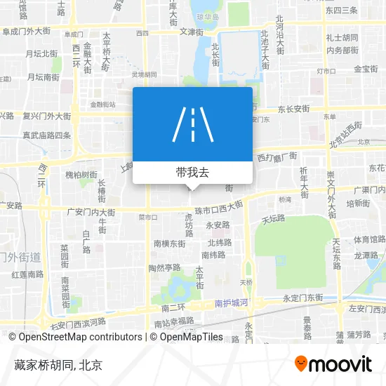 藏家桥胡同地图