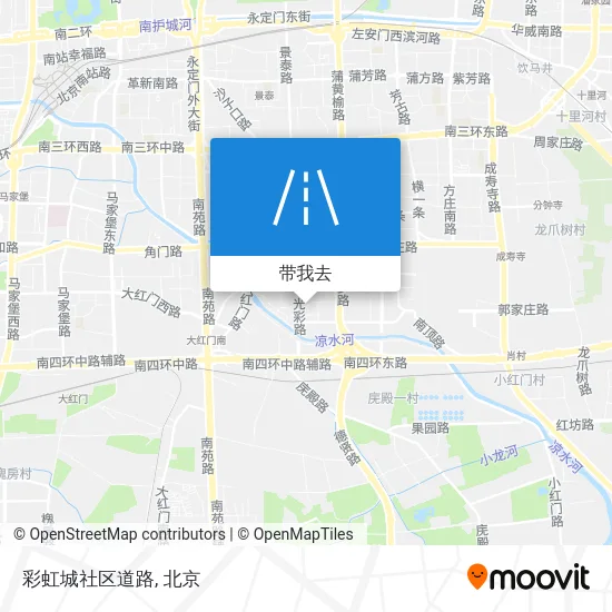 彩虹城社区道路地图