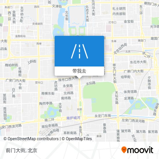 前门大街地图