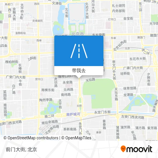 前门大街地图