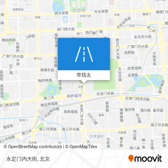 永定门内大街地图