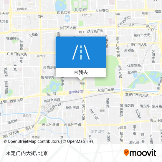 永定门内大街地图