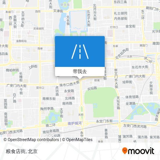 粮食店街地图