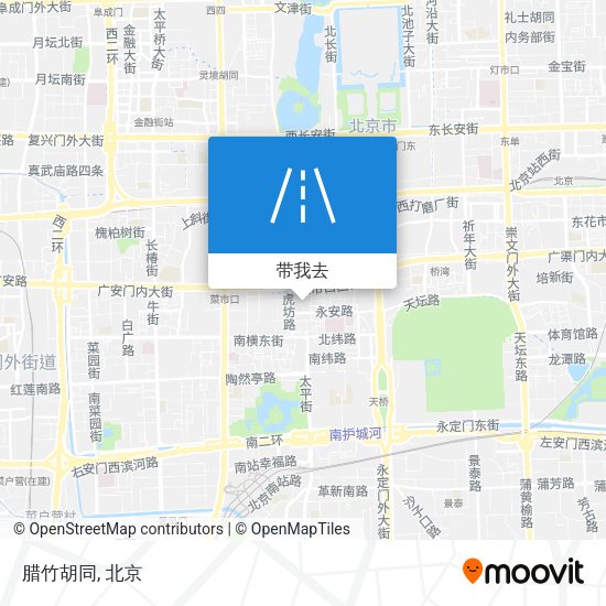 腊竹胡同地图