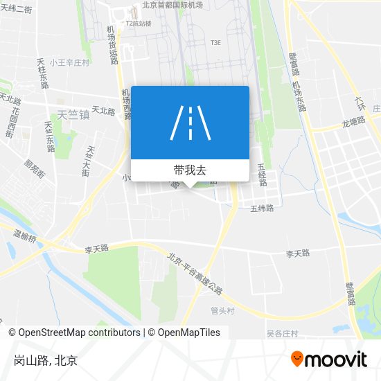 岗山路地图