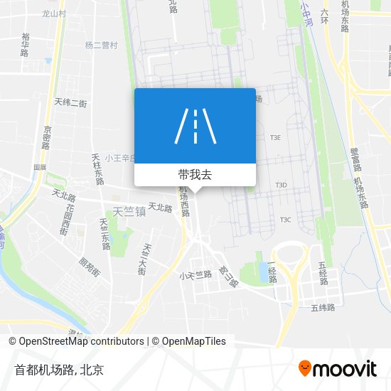 首都机场路地图