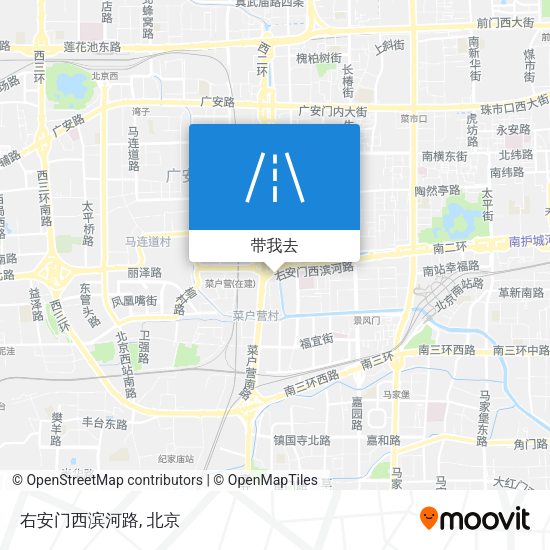 右安门西滨河路地图