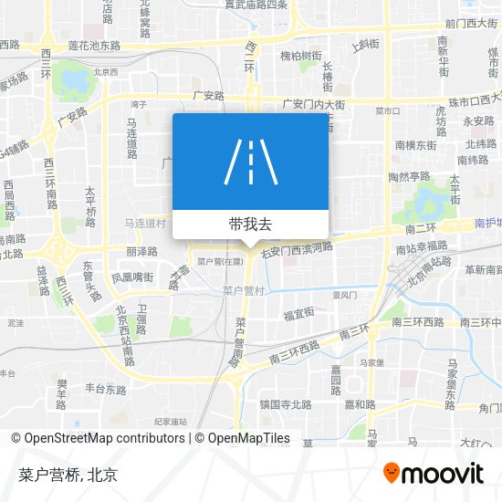 菜户营桥地图