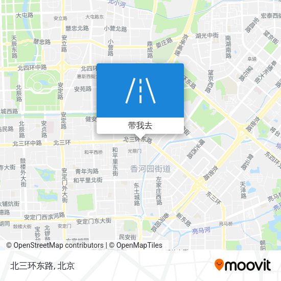 北三环东路地图