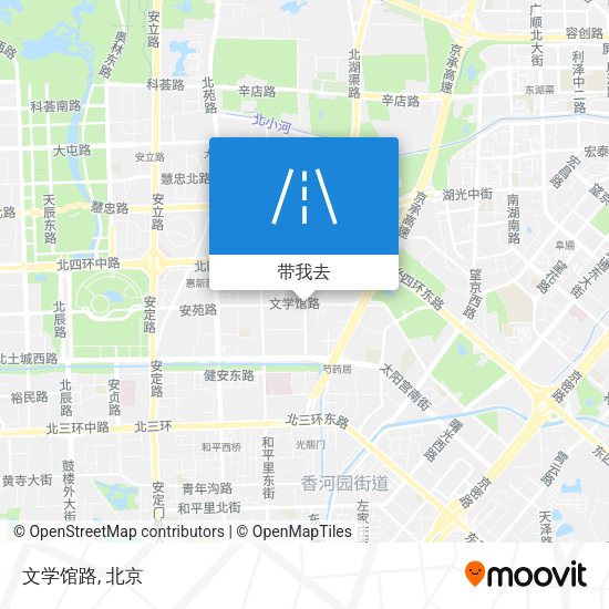 文学馆路地图