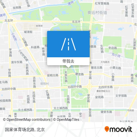 国家体育场北路地图
