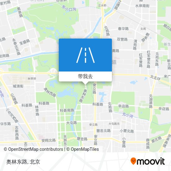 奥林东路地图