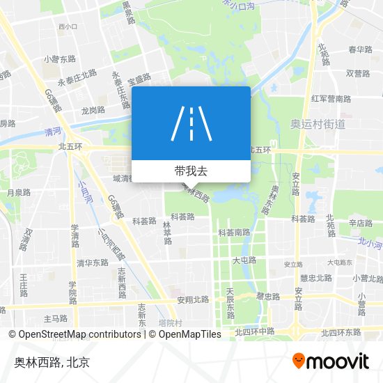 奥林西路地图