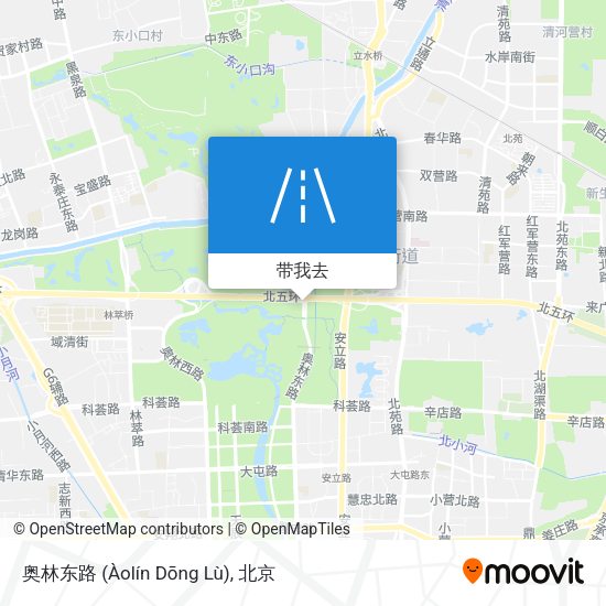 奥林东路 (Àolín Dōng Lù)地图