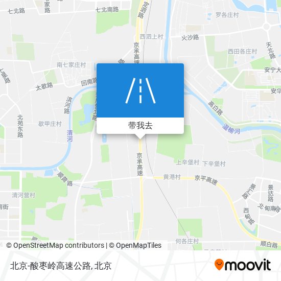 北京-酸枣岭高速公路地图