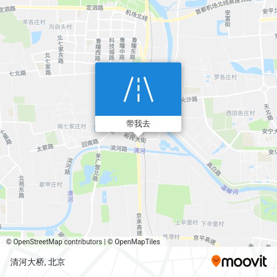 清河大桥地图