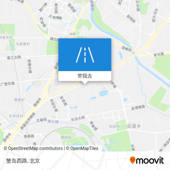 蟹岛西路地图