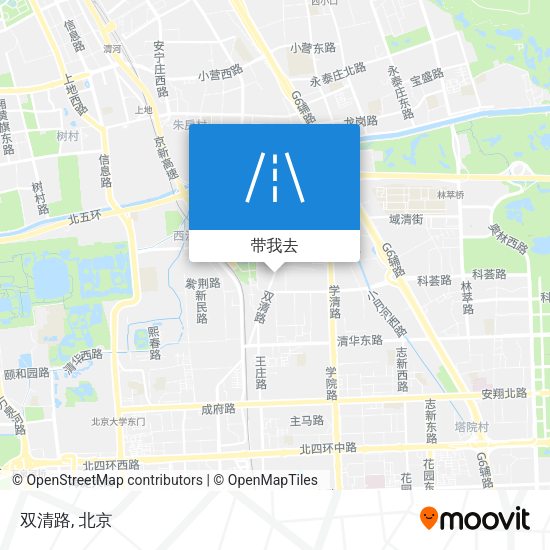 双清路地图